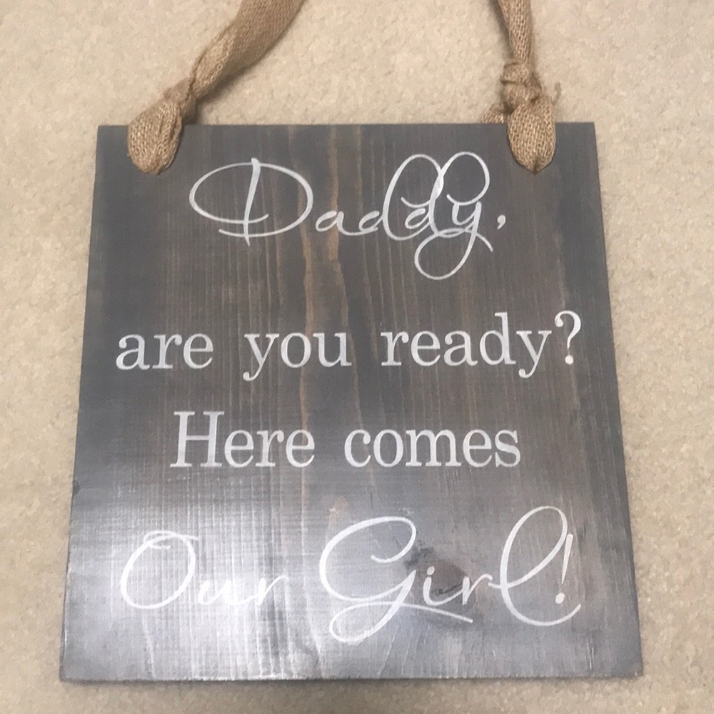 Ring bearer sign for wedding
